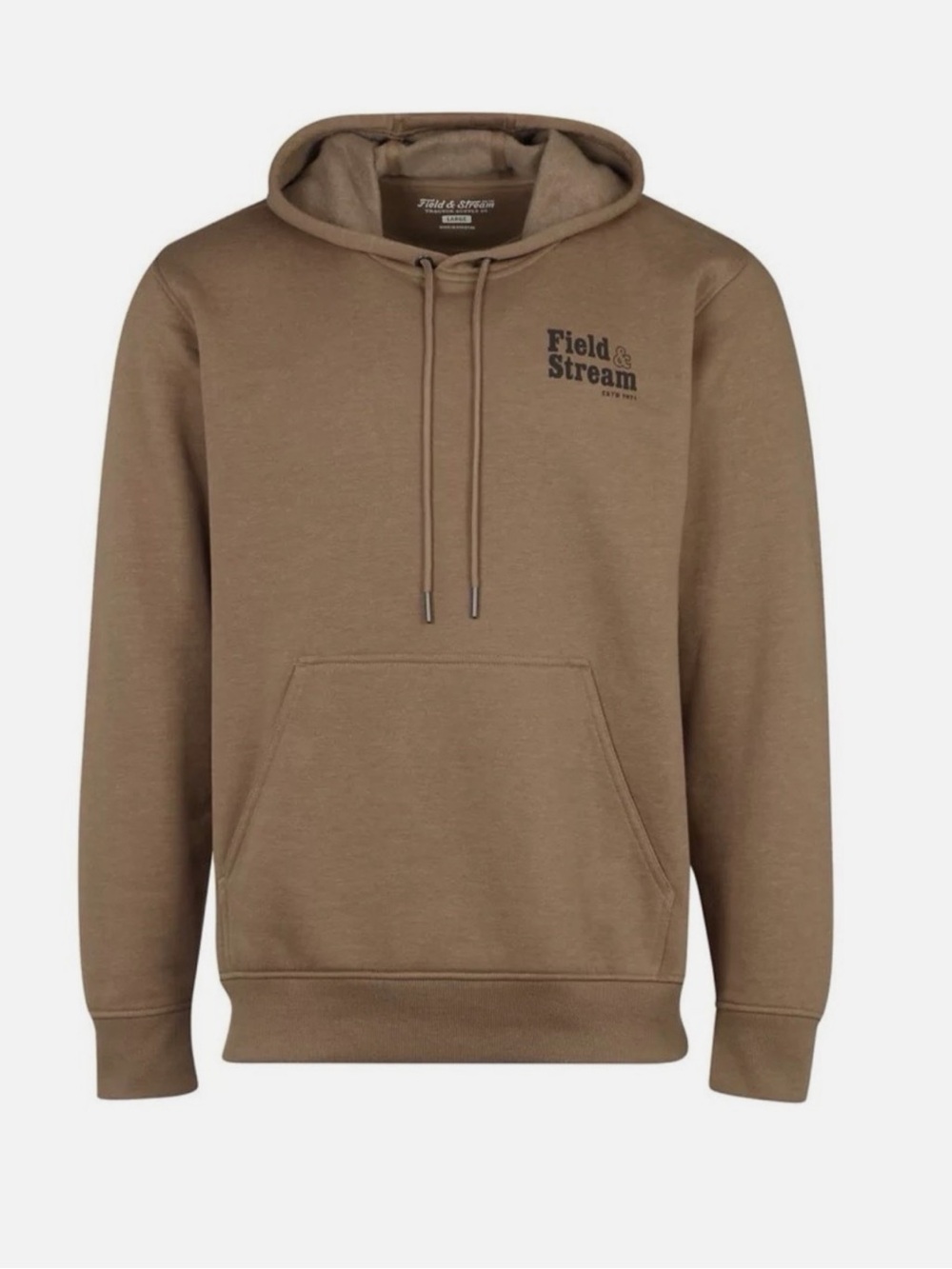Field & Stream Tan Graphic Hoodie Mens Size L Field & Stream Tan Graphic Hoodie